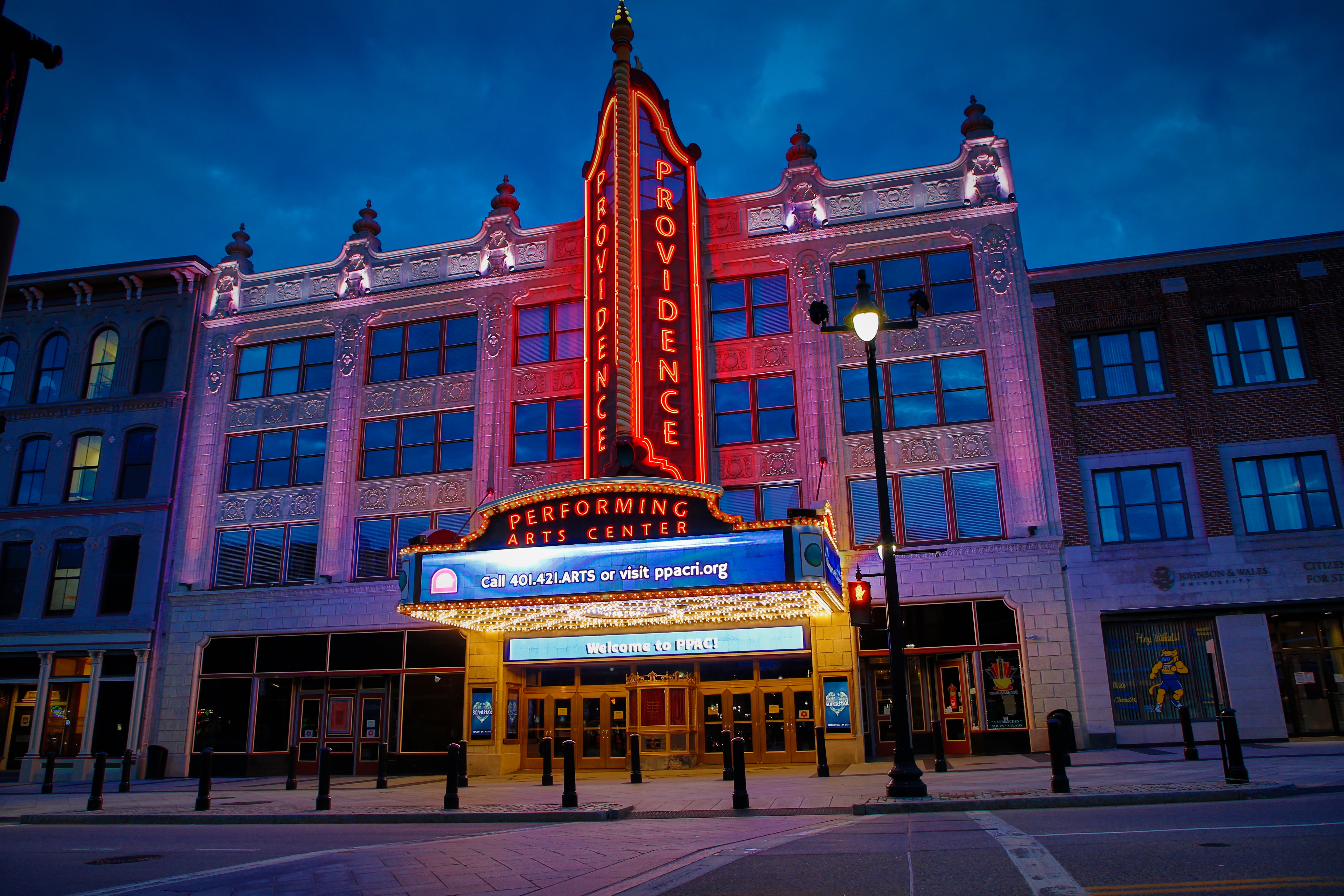 The Facade of The Providence Performing Arts Center